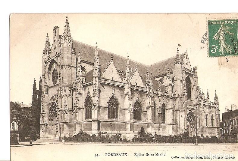 Postais: Postal 027742 : Bordeaux. Eglise Saint-Michel - Varios