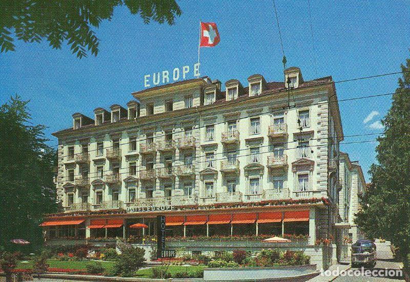 Postais: Postal 6378 : Gran Hotel Europe, Lucerne, Suiza - Varios