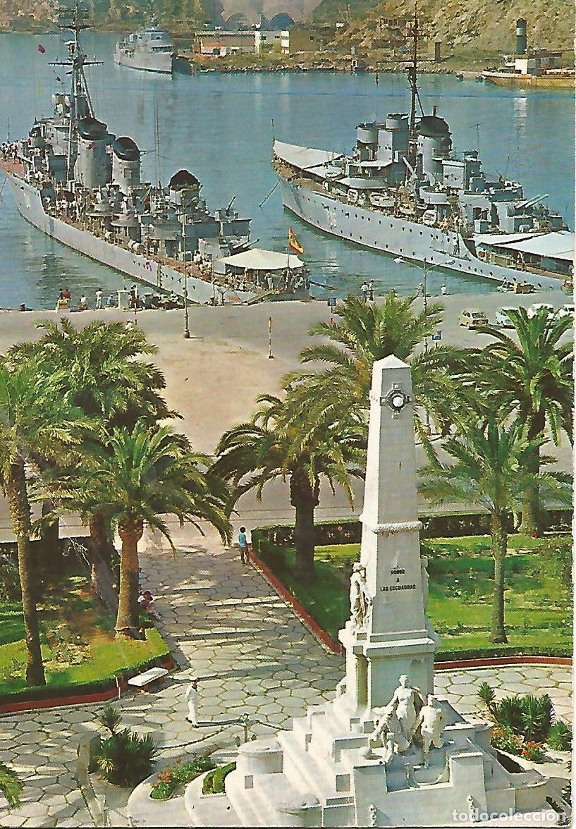 Postales: Postal 50900: CARTAGENA - Monumneto Heroes de Caviste y puerto - Varios