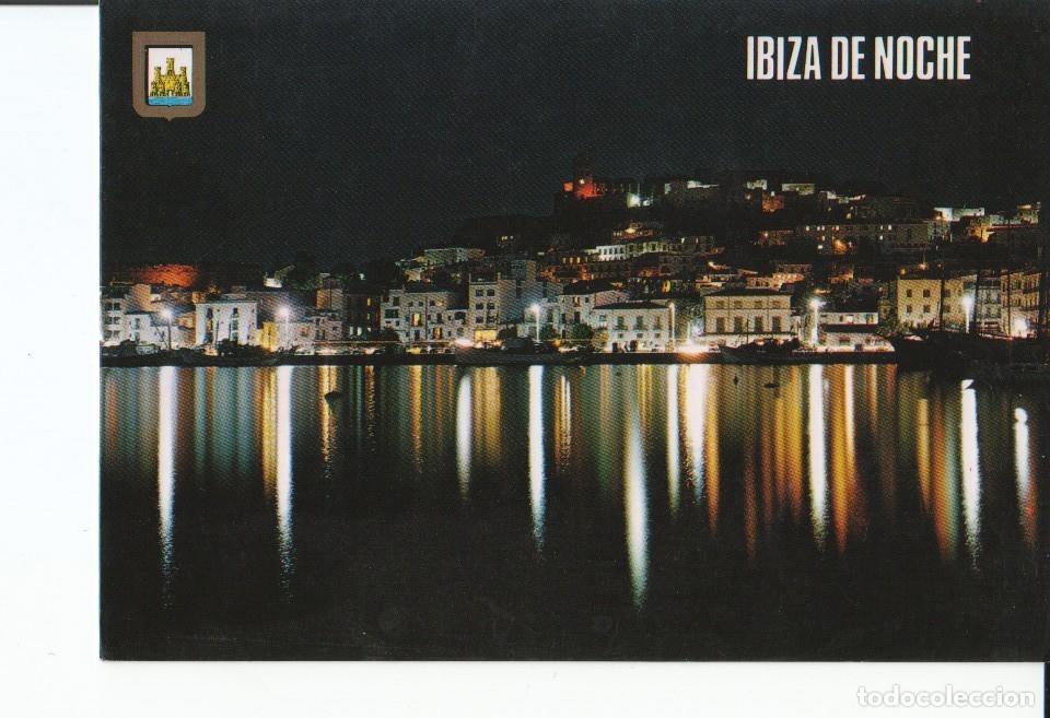 Postkarten: Postal 016871: IBIZA - Ibiza de noche vista desde el mar - Varios
