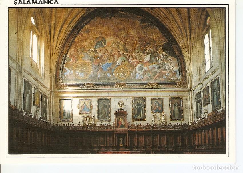 Postcards: Postal 040723 : Salamanca. Convento de San Esteban. Coro con silleria y mural de Palomino - Varios