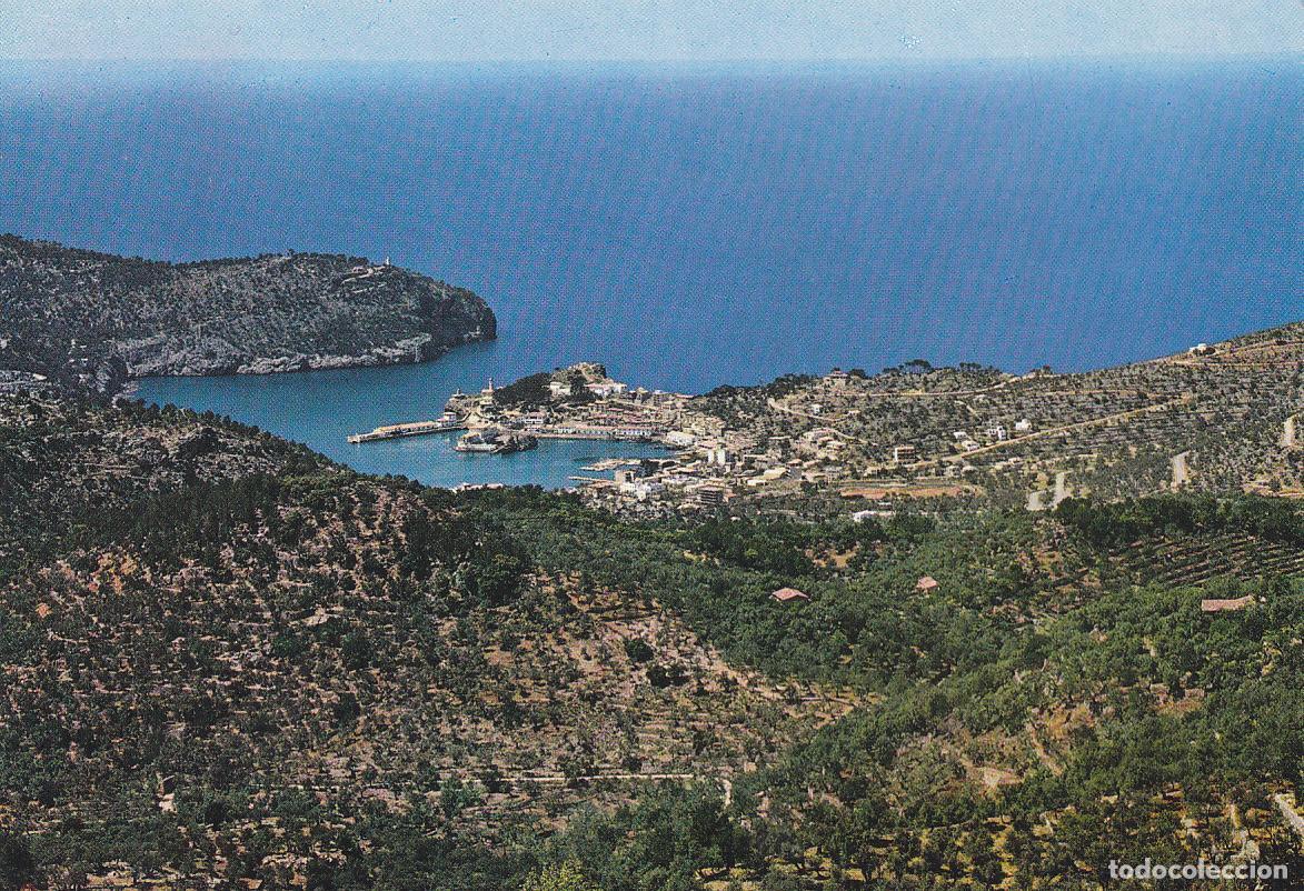 Postales: Postal 61225 : Mallorca. Puerto de Soller. Vista general desde el mirador de Ses Barques - Varios