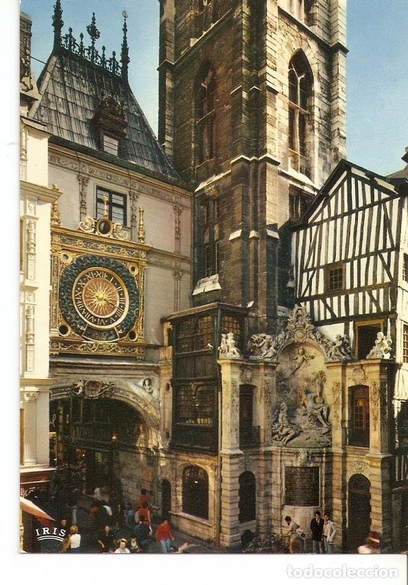 Postais: Postal 031833 : Le Gros Harloge et la Fontaine Normandie France. Rouen - Varios