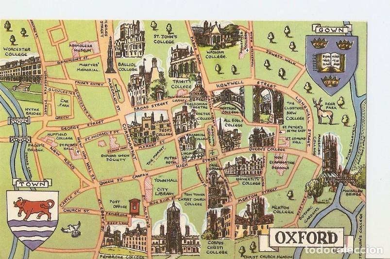 Cartoline: Postal 036649 : Oxford Map - Varios