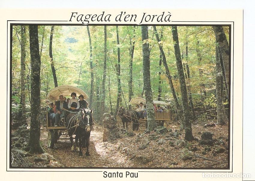 Postales: Postal 040492 : Santa Pau (Girona). Zona Volcanica de la Garrotxa. Carruages en el interior de la Fa