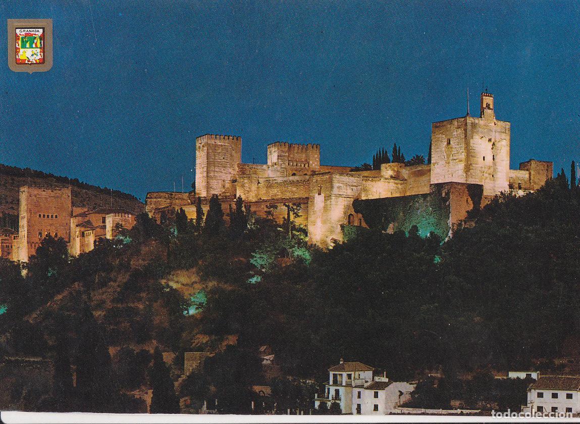 Postkarten: Postal 61776 : Granada. Alhambra. Vista nocturna - Varios