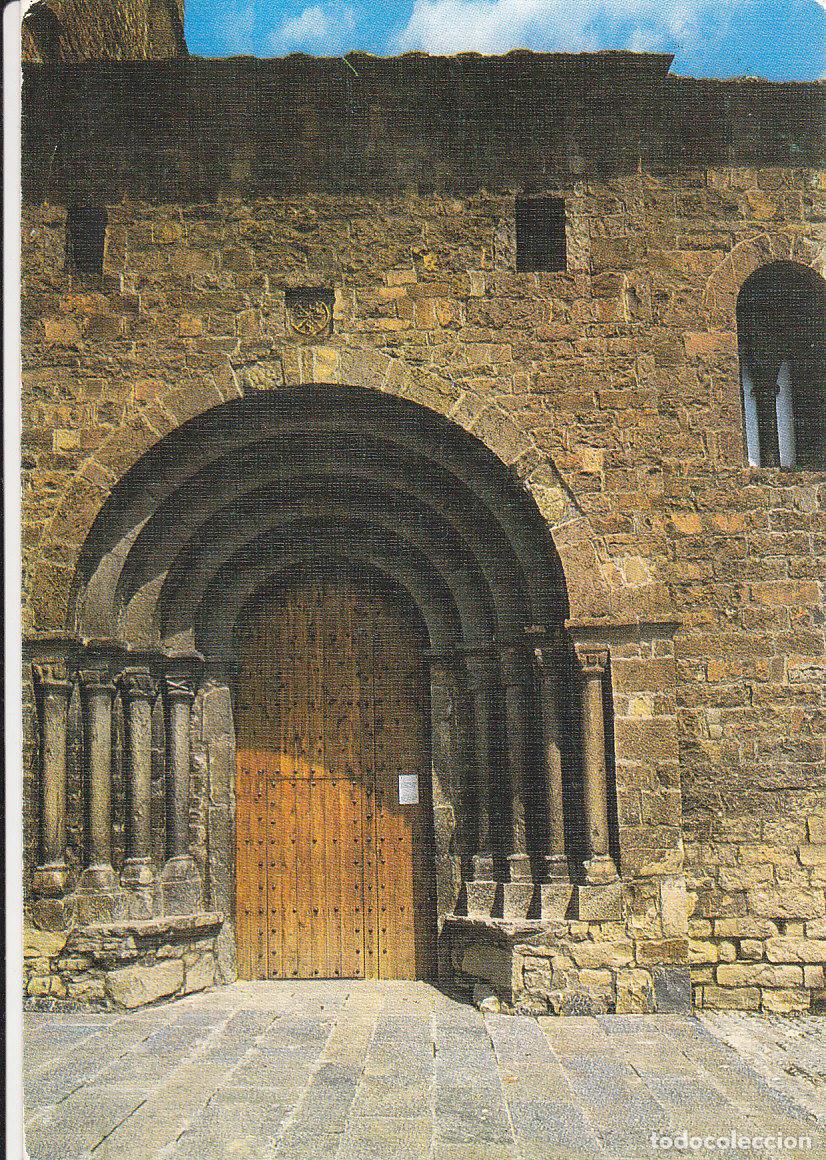 Postcards: Postal 61897 : Ainsa. Pirineo Aragones. Portada Parroquial Romanico S. XII - Varios