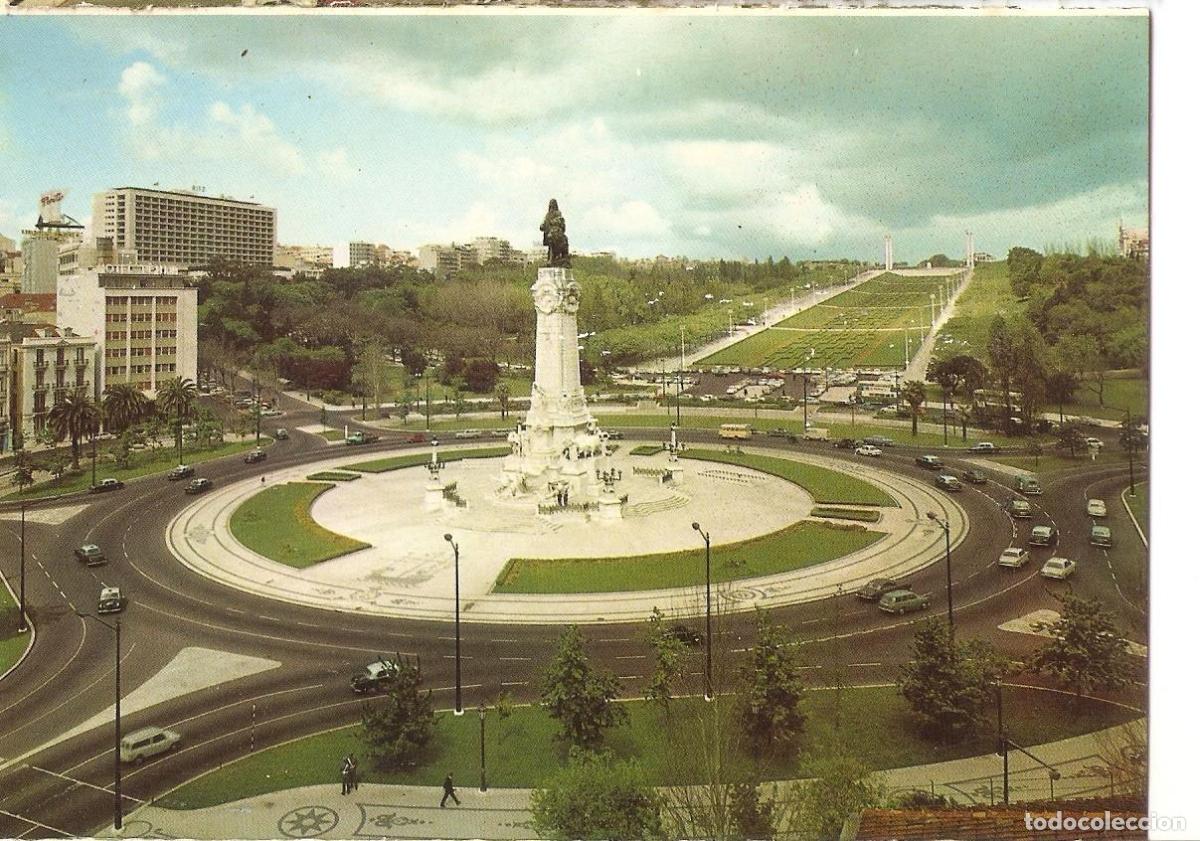 Postcards: Postal 038352 : Lisboa - Portugal. Marquis of Pombal Square - Varios