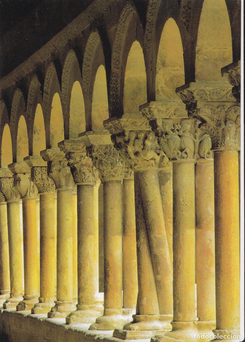 Postais: Postal 62114 : Abadia de Sto. Domingo de Silos (Burgos). Claustro galeria oeste: perspectiva sobre l