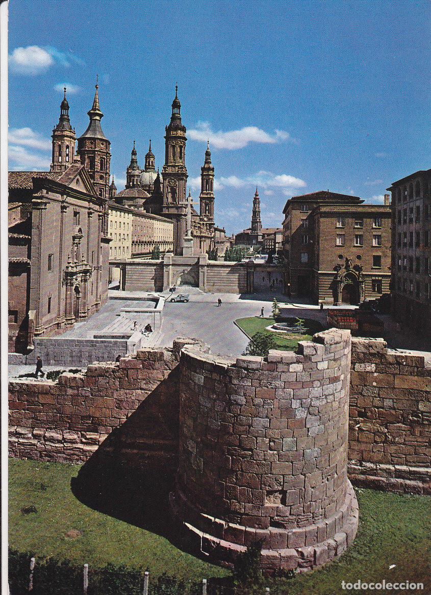 Cartoline: Postal 62111 : Zaragoza. Murallas romanicas y torre inclinada - Varios