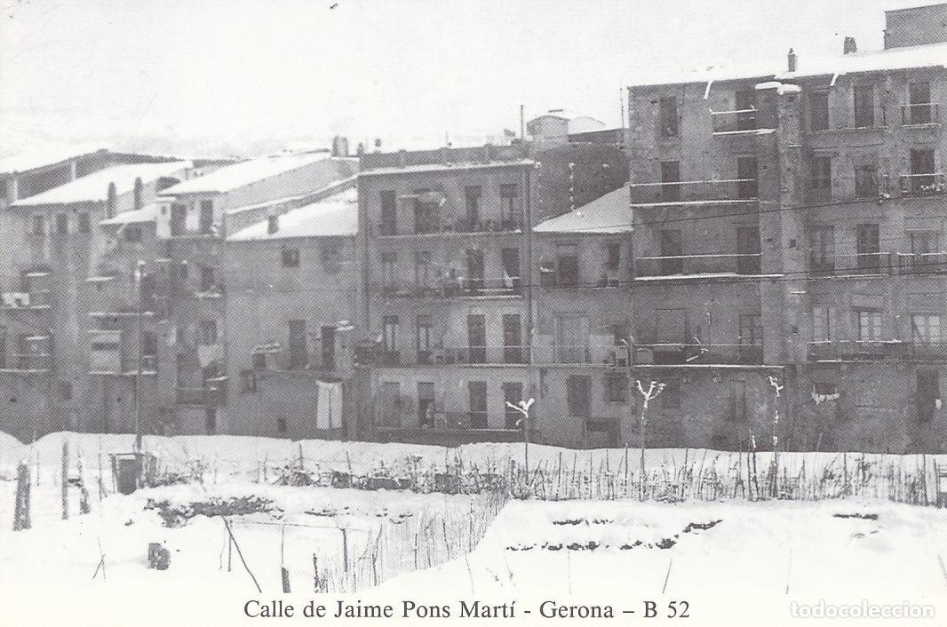 Postkarten: Postal 62163 : Gerona. Calle de Jaime Pons Marti. Nevadas de Gerona Foto: Marcel Prat - Varios