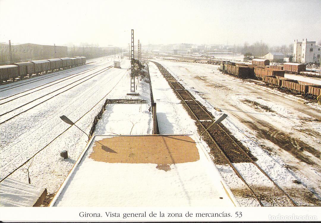 Postkarten: Postal 62195 : Girona. Vista general de la zona de mercancias - Varios
