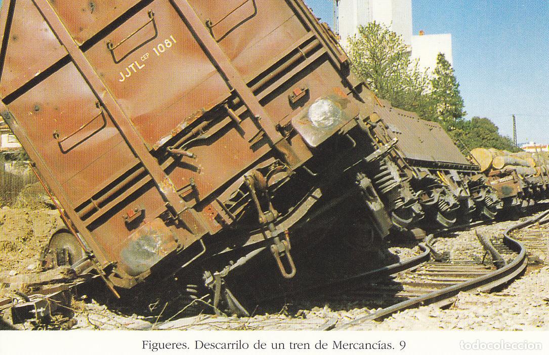 Postkarten: Postal 62232 : Figueres. Descarrilo de un tren de Mercancias - Varios