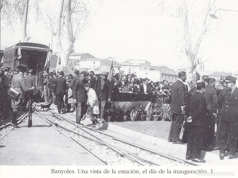Postkarten: Postal 62365 : Banyoles. Una vista de la estacion el dia de la inauguracion - Varios