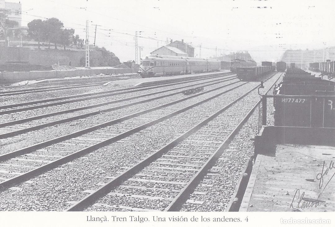 Postales: Postal 62372 : Llan&ccedil;a. Tren Talgo. Una vision de los andenes - Varios