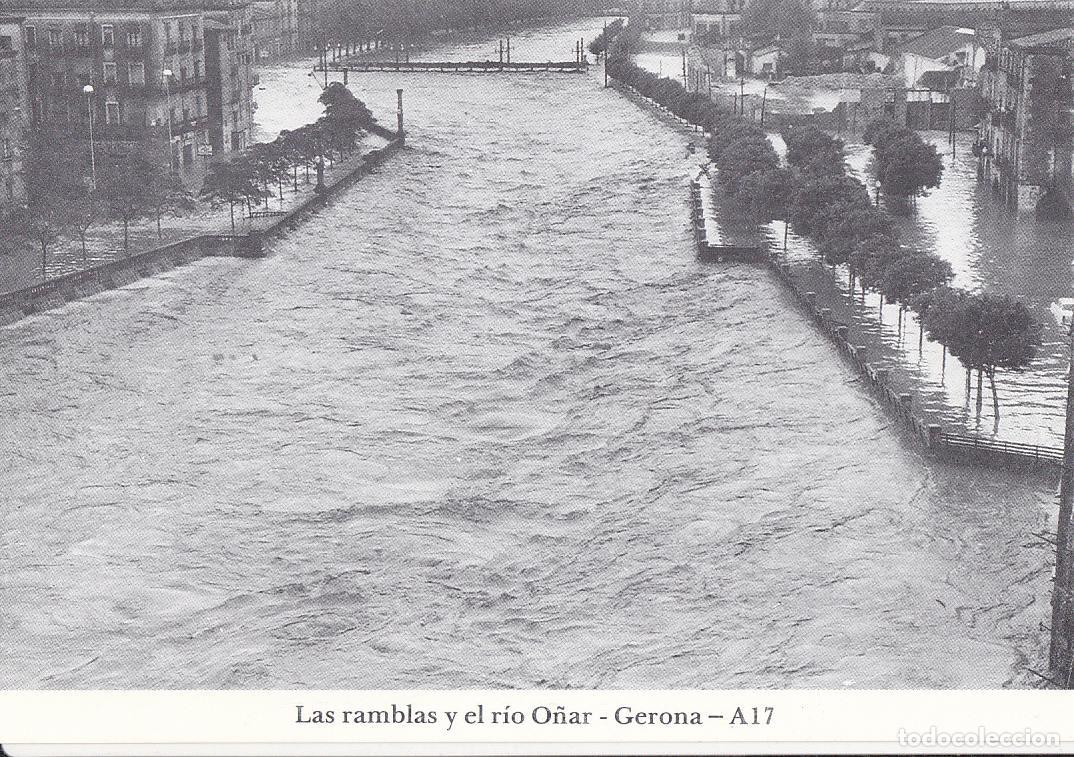 Cartes Postales: Postal 62416 : Las ramblas y el rio O&ntilde;ar - Gerona - Varios