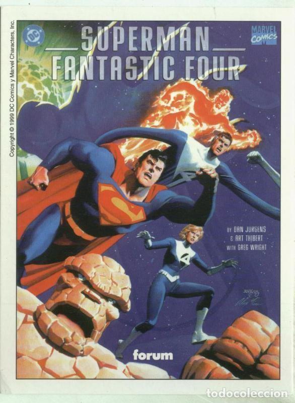 Postales: Postal 000433: Superman-Fantastic Four - Varios