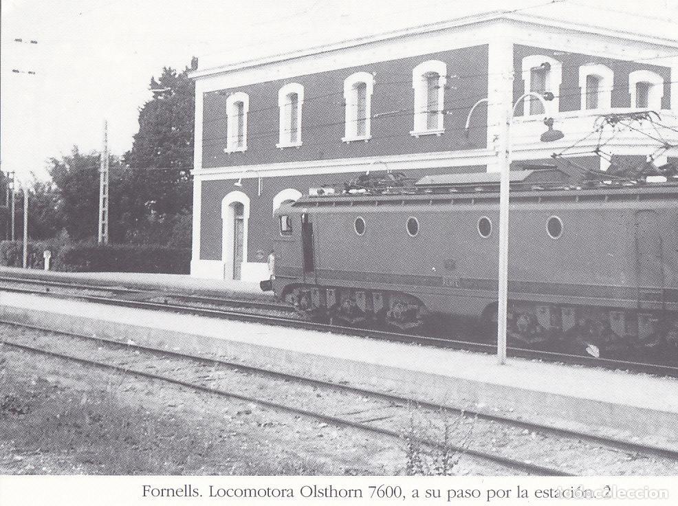 Postkarten: Postal 62439 : Fornells. Locomotora Olsthorn 7600 a su paso por la estacion - Varios