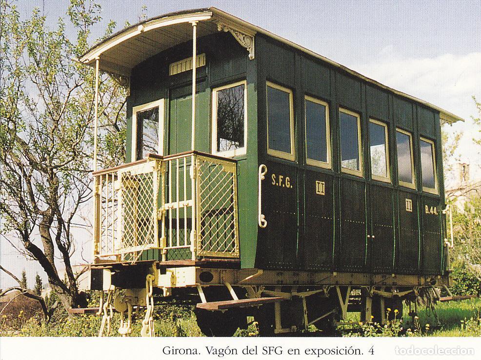 Cartoline: Postal 62487 : Girona. Vagon del SEG en exposicion - Varios