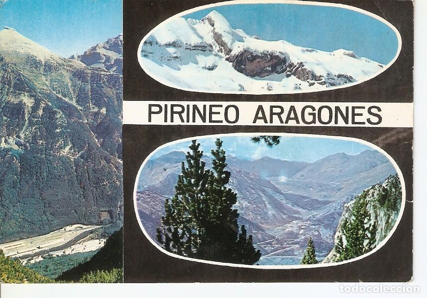 Cartoline: Postal 040001 : Pirineo Aragones. Benasque panoramica del Aneto y Glaciar - Varios