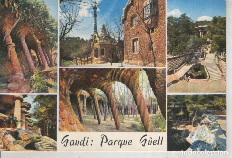 Postais: Postal 012002: Vistas varias del parque Guell en Barcelona - Varios