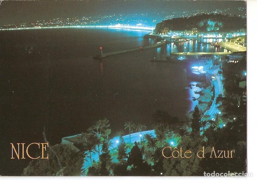 Postales: Postal 024692 : Cote dAzur. Nice la nuit - Varios - Foto 1