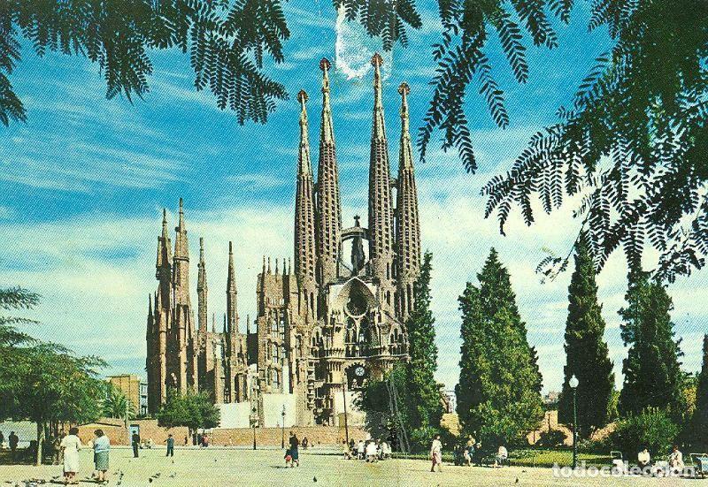 Postais: Postal 6366 : Sagrada Familia, Barcelona - Varios