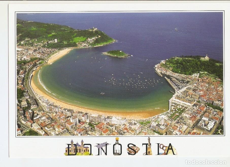 Postkarten: Postal 043637 : San Sebastian - Donostia. Playa de la Concha (Vista aerea) - Varios