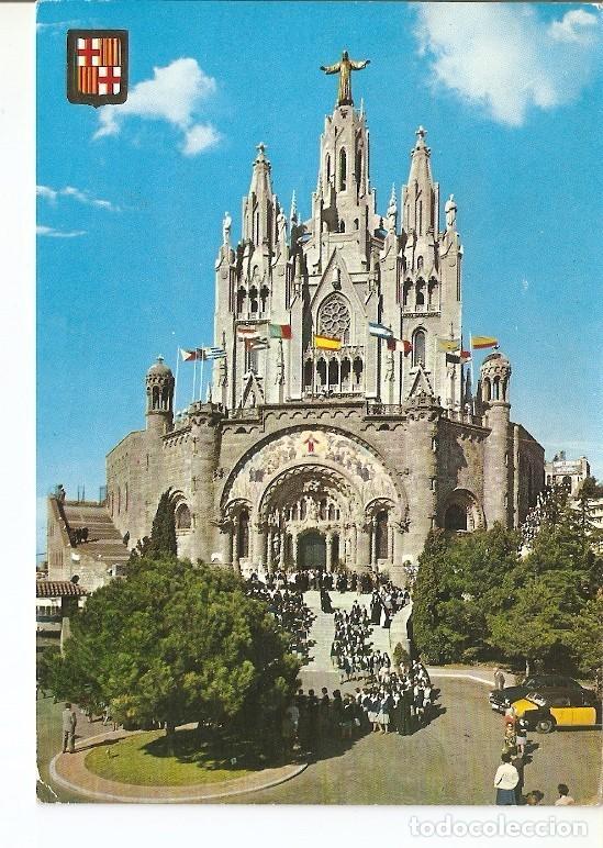 Postais: Postal 022428 : Tibidabo, Templo Expiatorio, Barcelona - Varios