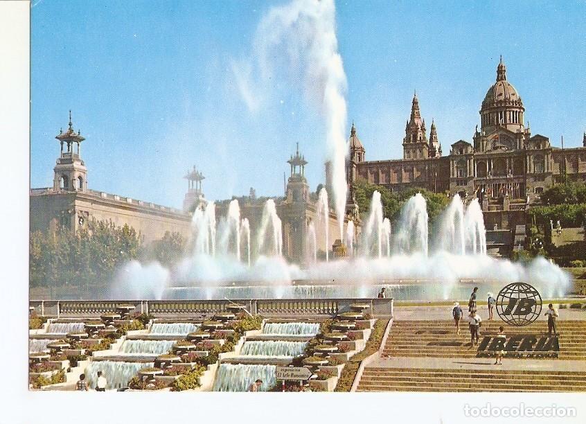 Postcards: Postal 033764 : Barcelona. Fuente Monumental y Palacio Nacional de Montjuic - Varios
