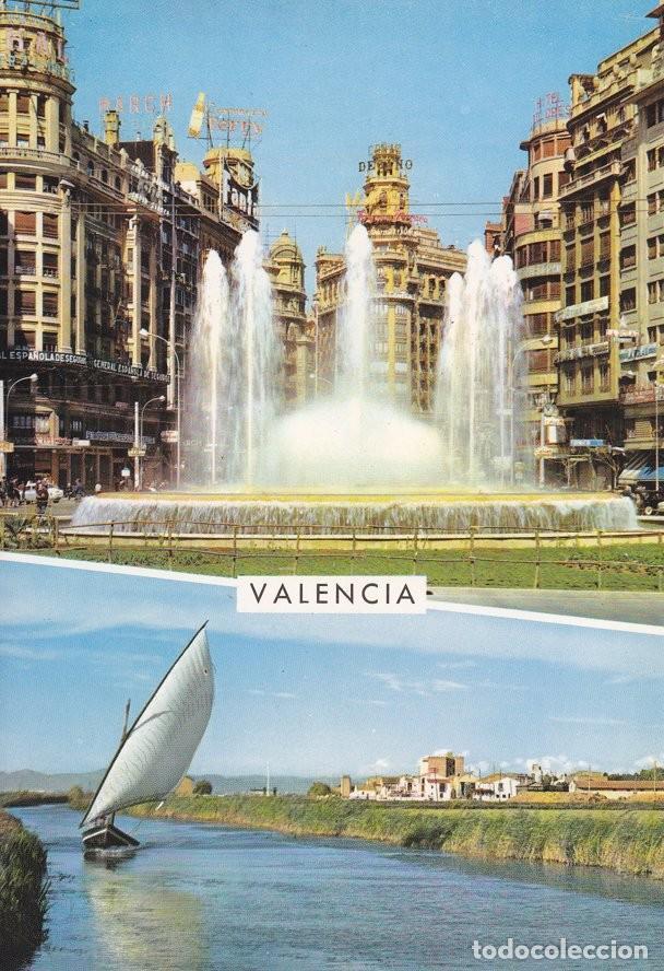 Postkarten: Postal 60342. Plaza del Caudillo y la Albufera (valencia) - Varios