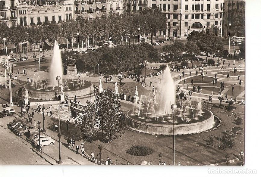 Postcards: Postal 027506 : Plaza de Catalu&ntilde;a, Surtidores (Barcelona) - Varios