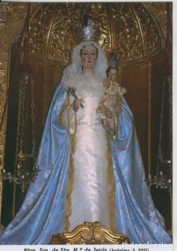 Cartoline: Postal 009911: Virgen Ntra Sra de Sta M&ordf; de Jesus, iglesia del mismo nombre en Antequera, malaga -