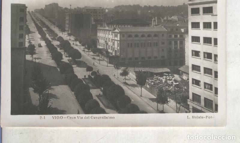Postales: Postal 013947: Gran Via del Generalisimo de Vigo - Varios - Foto 1