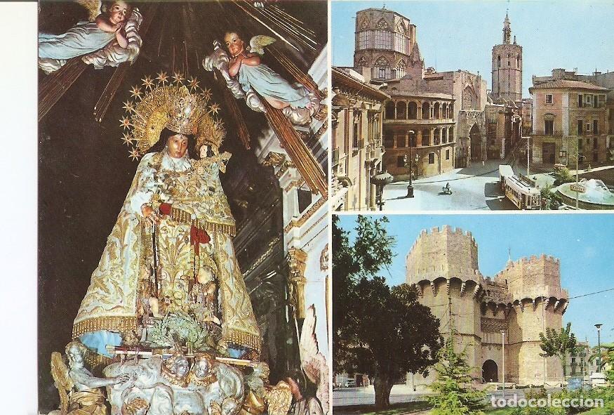 Postais: Postal 028017 : Valencia, Nuestra Se&ntilde;ora de los Desemperados, Plaza de la Virgen Torres de Serranos