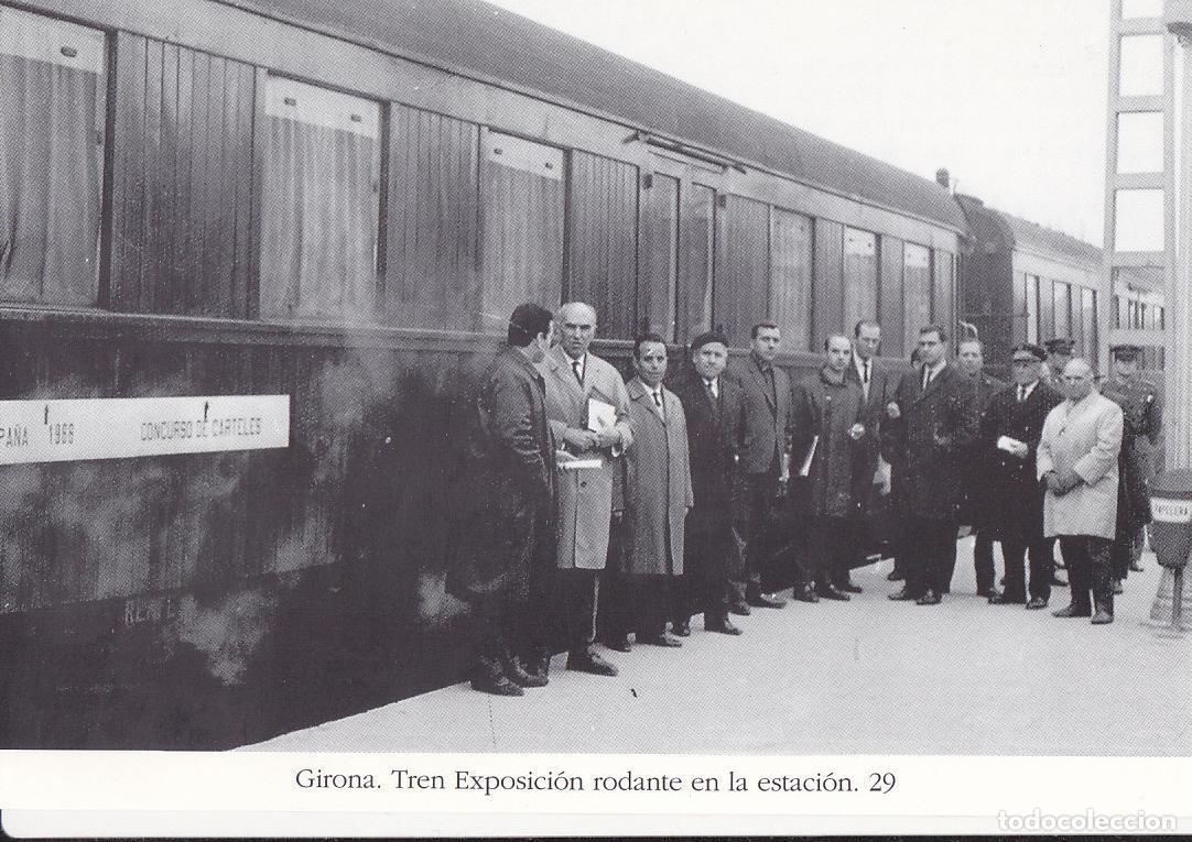 Postkarten: Postal 62452 : Girona. Tren Exposicion rodante en la estacion - Varios