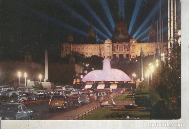 Postkarten: Postal 012736: Palacio Nacional y Fuente de Montjuich, Barcelona - Varios