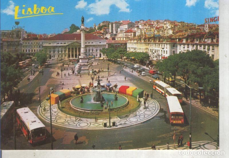 Cartoline: Postal 014226: Plaza de Pedro IV en Lisboa, Portugal - Varios