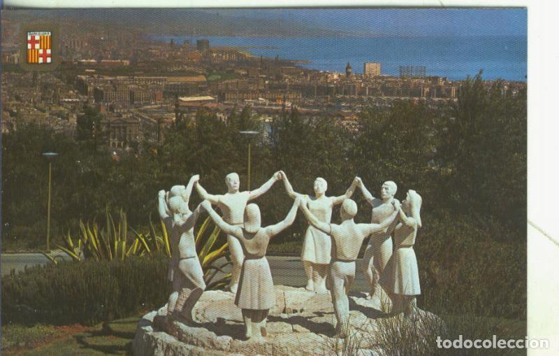 Cartoline: Postal 5535 : Monumento a la Sardana, obra de J.Ca&ntilde;as (Barcelona) - Varios