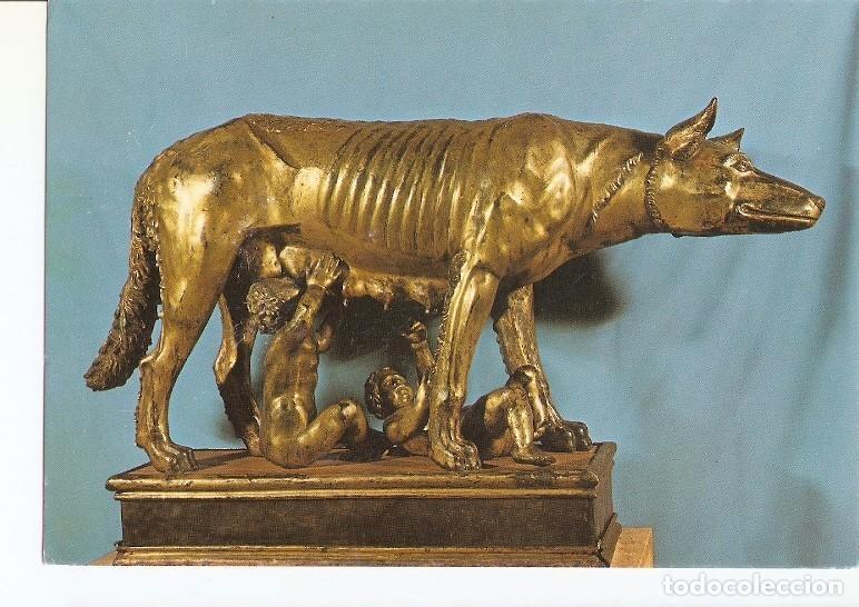 Postales: Postal 022762 : Giovanni e Lorenzo Turini, Lupa senese dorata (Siena, Palazzo Pubblico) - Varios