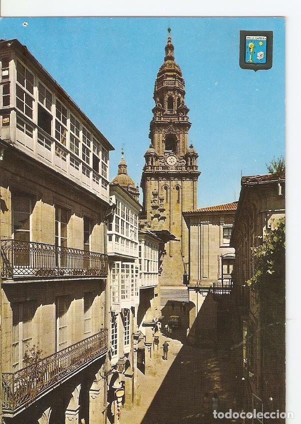 Postales: Postal 030351 : Santiago de Compostela Rua del Villar. Catedral. Torre del Reloj - Varios