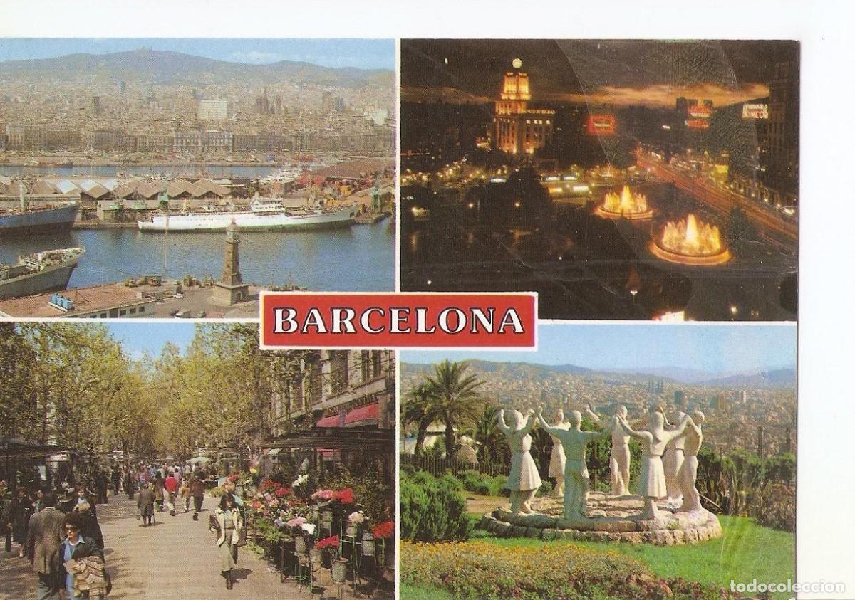 Cartoline: Postal 037953 : Barcelona. Diferentes aspectes - Varios
