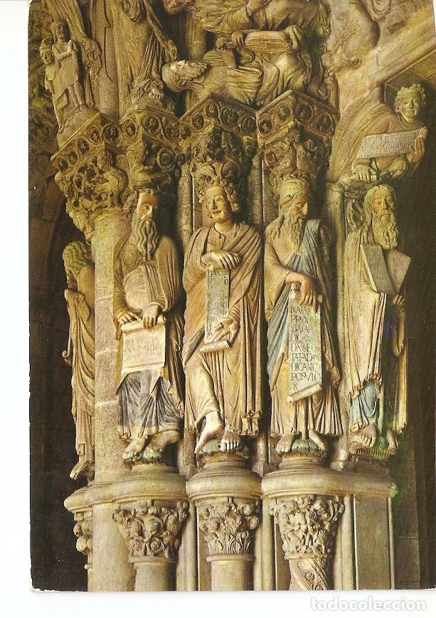Postales: Postal 026155 : Catedral. Portico de la Gloria. Grupo de los Profetas. Santiago de Compostela - Vari