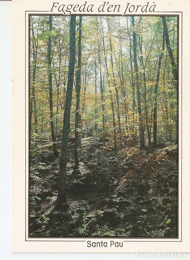 Postkarten: Postal 029437 : Santa Pau (Girona) zona volcanica de la Garrotxa panoramica de la Fageda den Jorda a