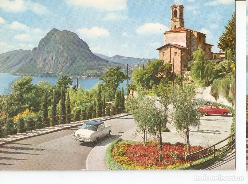 Postkarten: Postal 046279 : Lugano. Cathedrale ville et lac - Varios