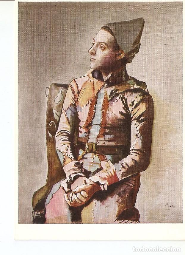 Postcards: Postal 027682 : Pablo Picasso, Sitting Harlequin, 1923 - Varios