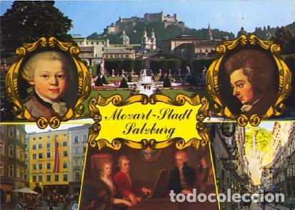 Postales: POSTAL 61412: Mozart mosaico - Varios