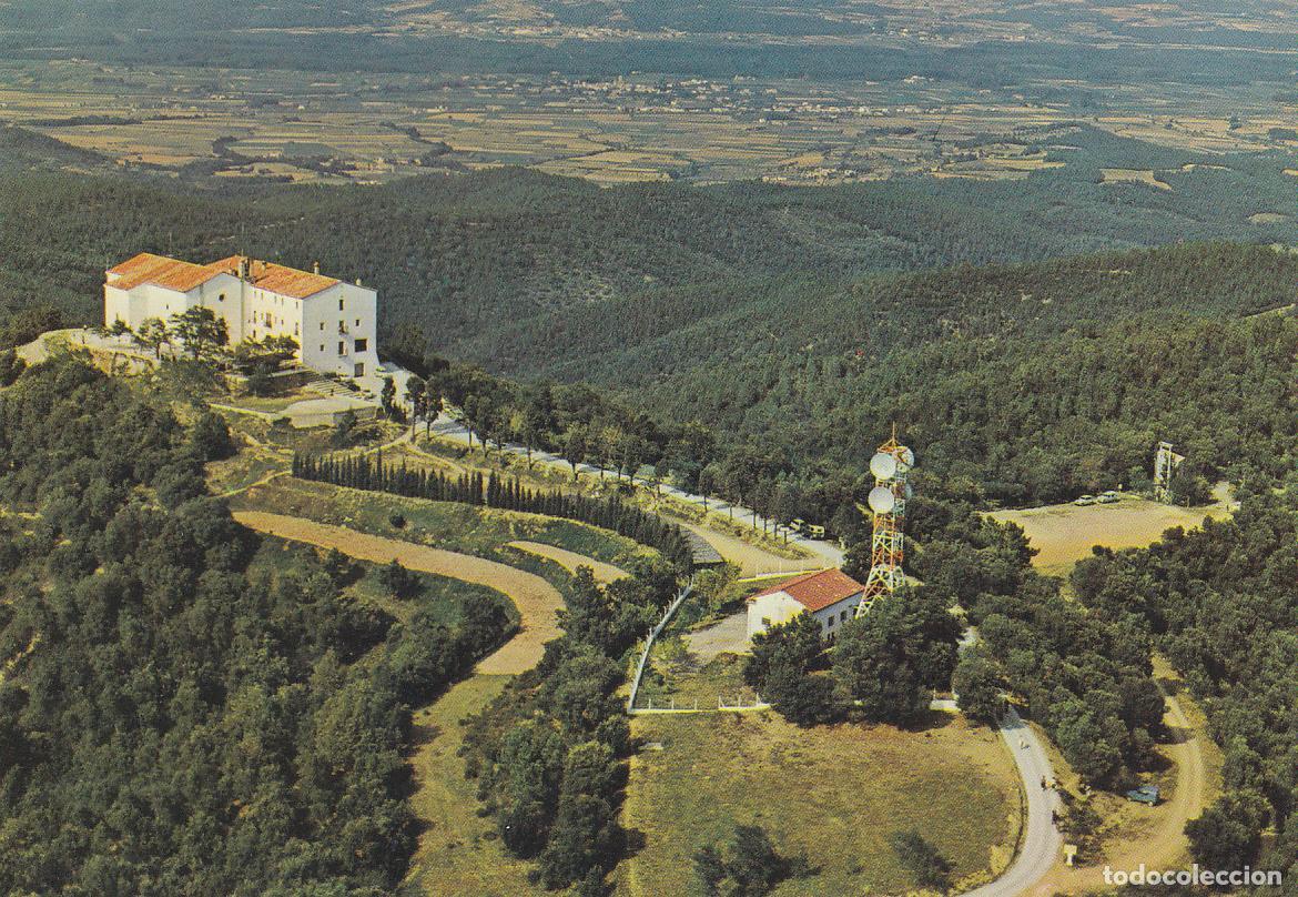 Cartes Postales: Postal 61143 : Santuari del Angels (Girona). Al fons la plana del Girones amb Bordils i Cervia de Te