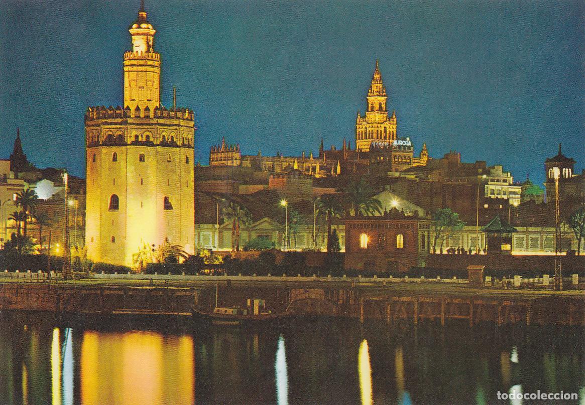 Postkarten: Postal 61319 : Sevilla. Torre del Oro y Giralda nocturna - Varios