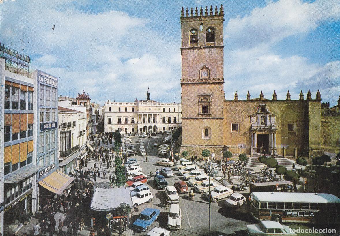 Postkarten: Postal 61599 : Badajoz. Plaza de Espa&ntilde;a - Varios